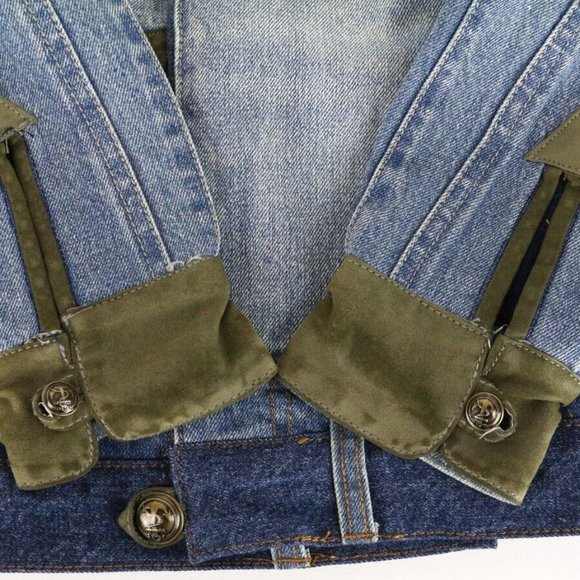 DESIGUAL Women Jacket Sequined women Pattern Patched Denim Warmed - Picture 8 of 13